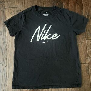 Nike Black Tee with White Logo